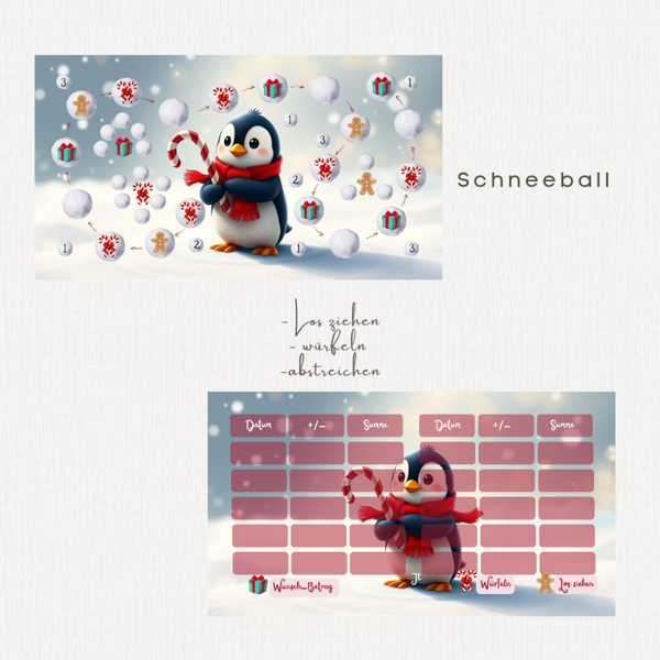 Schneeball Pinguin