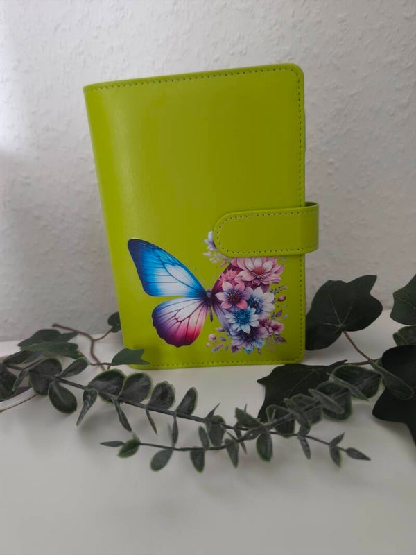 Binder A6 Schmetterling gelb