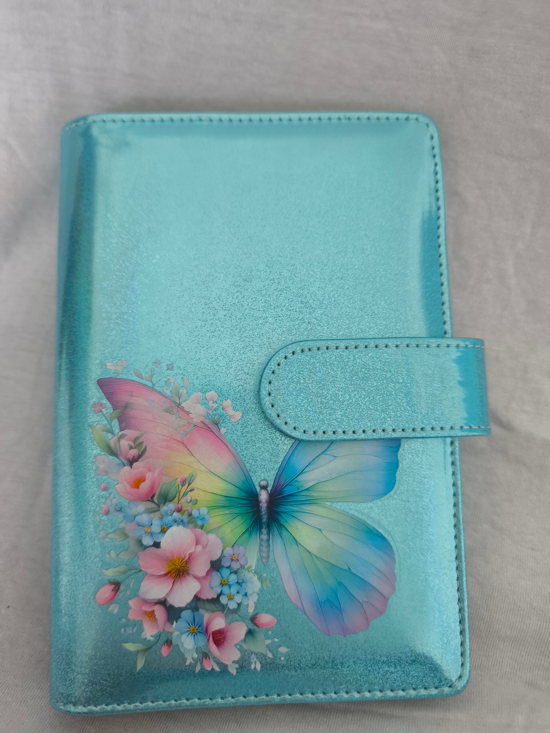 Binder A6 Schmetterling blau
