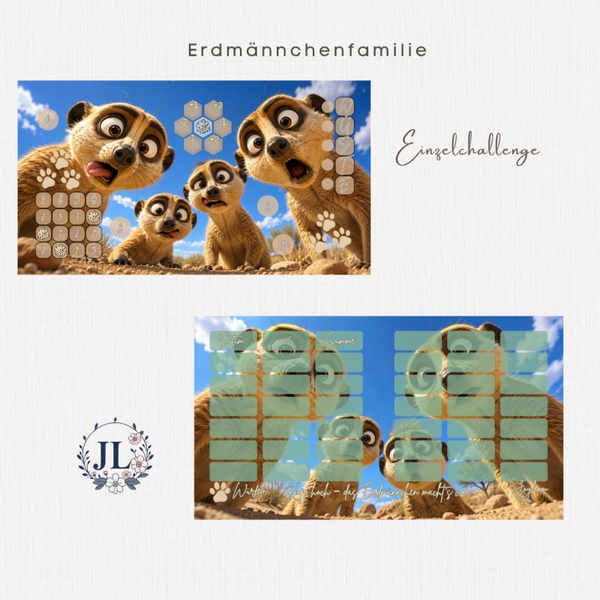 Erdmännchen Familie A6