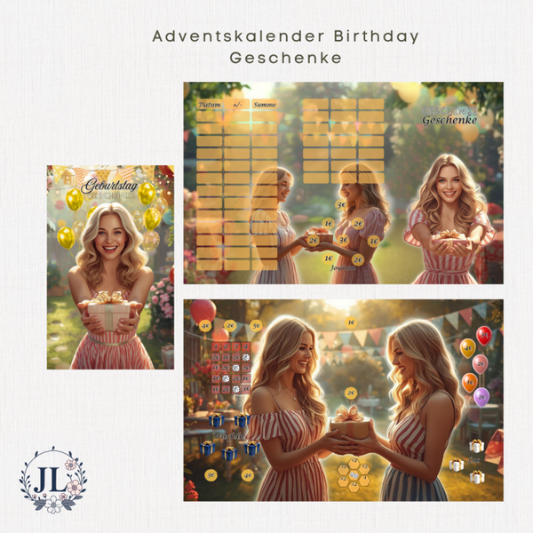 Birthday geschenke vom Adventskalender A6