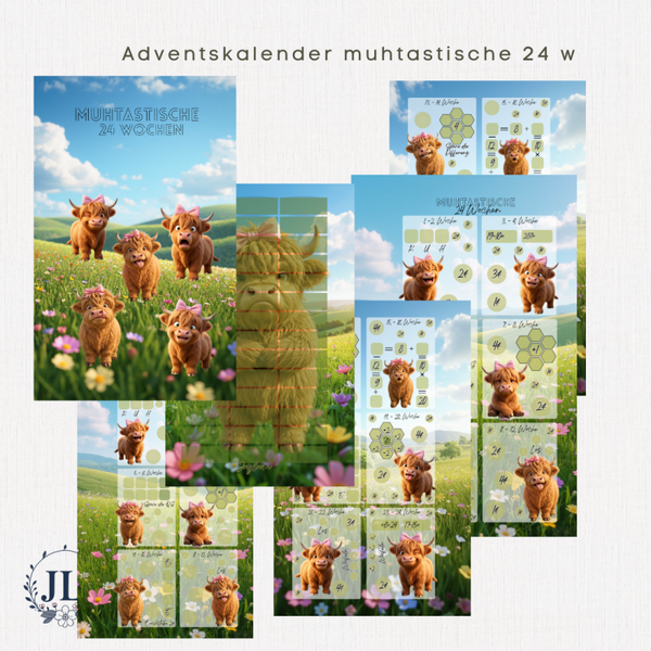 Muhtastische 24 Wochen vom Adventskalender A6