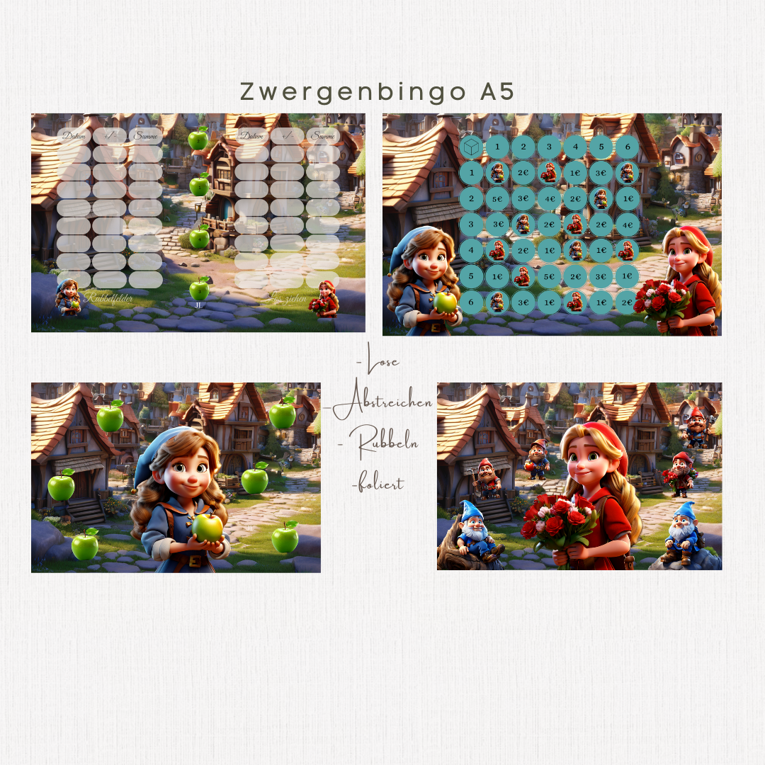 Zwergenbingo A5 B-Ware