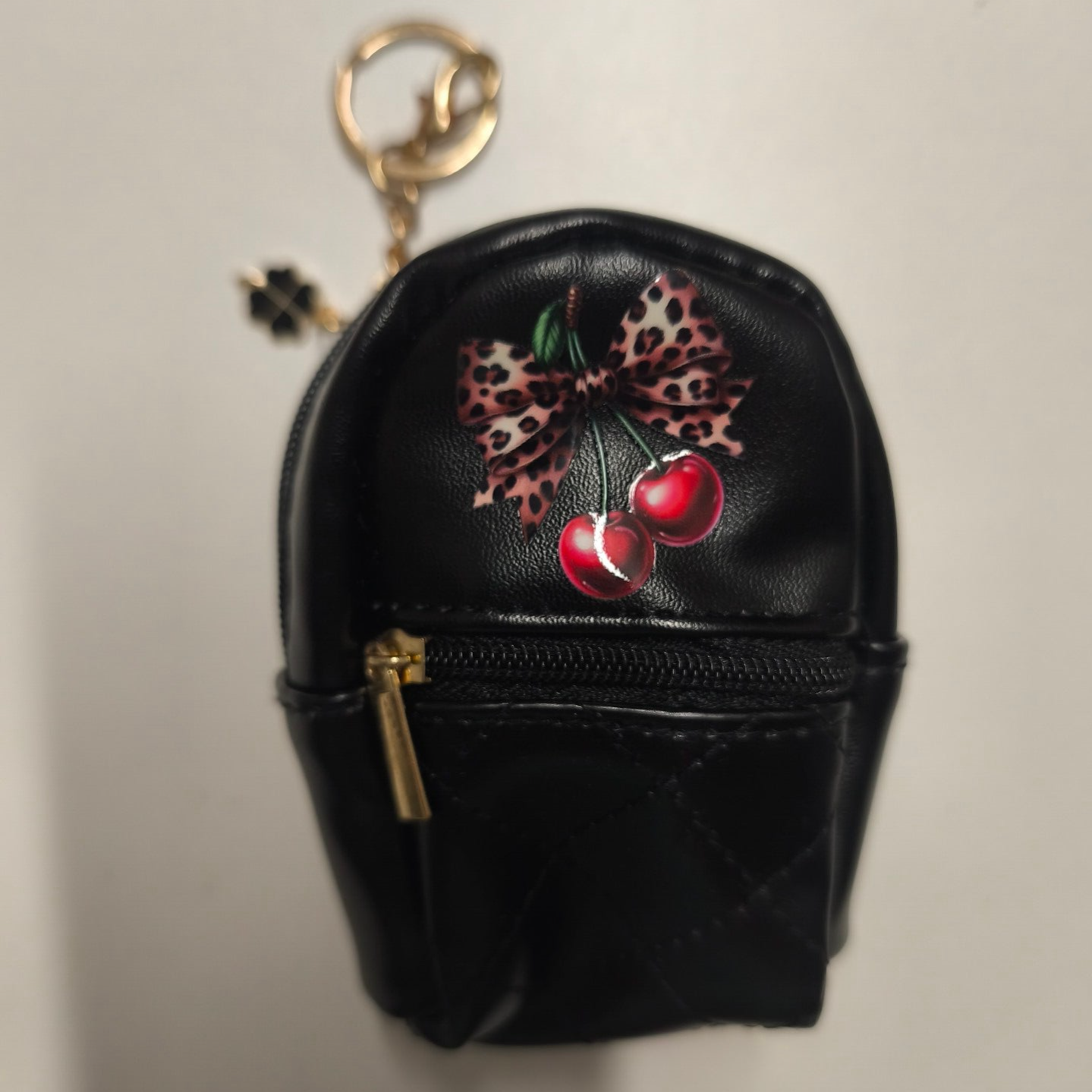 Schlüsselanhänger Rucksack schwarz