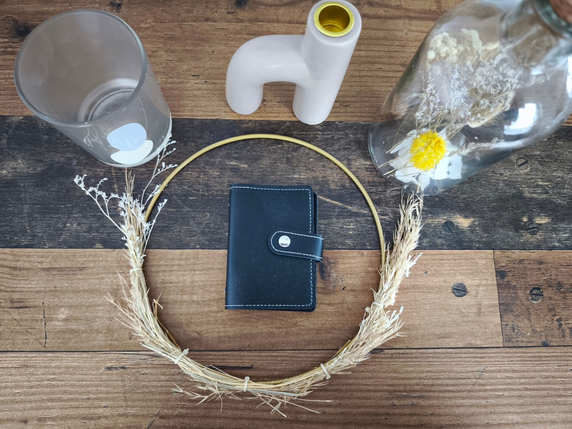 Visitenkartenfächer Mini Schwarz