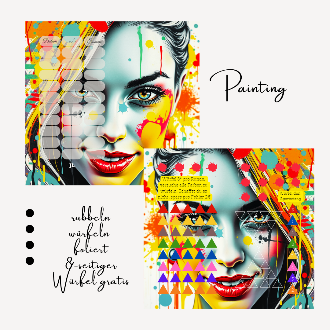 Painting Klappkarte A6