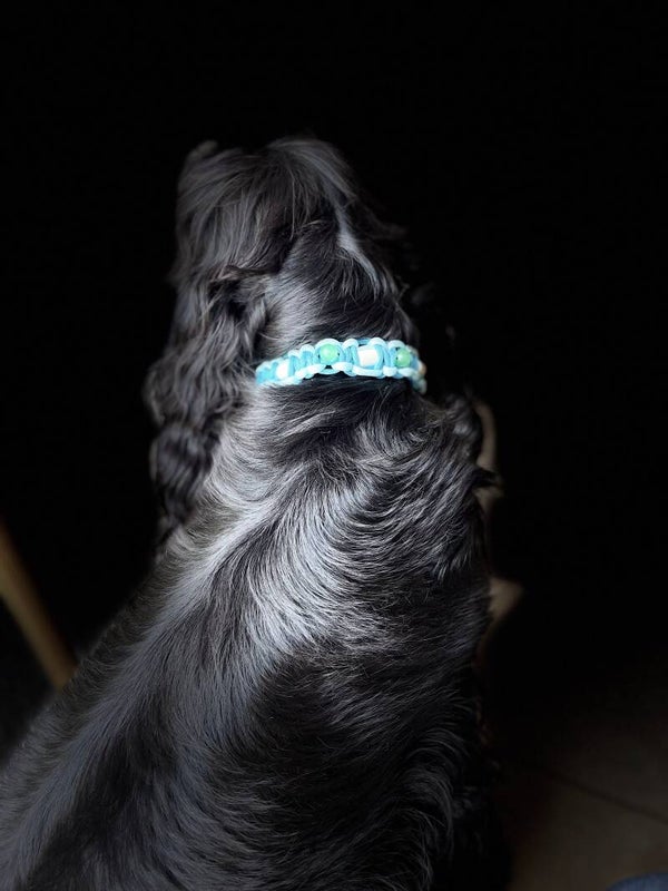 Collier bleu polaire aventurine