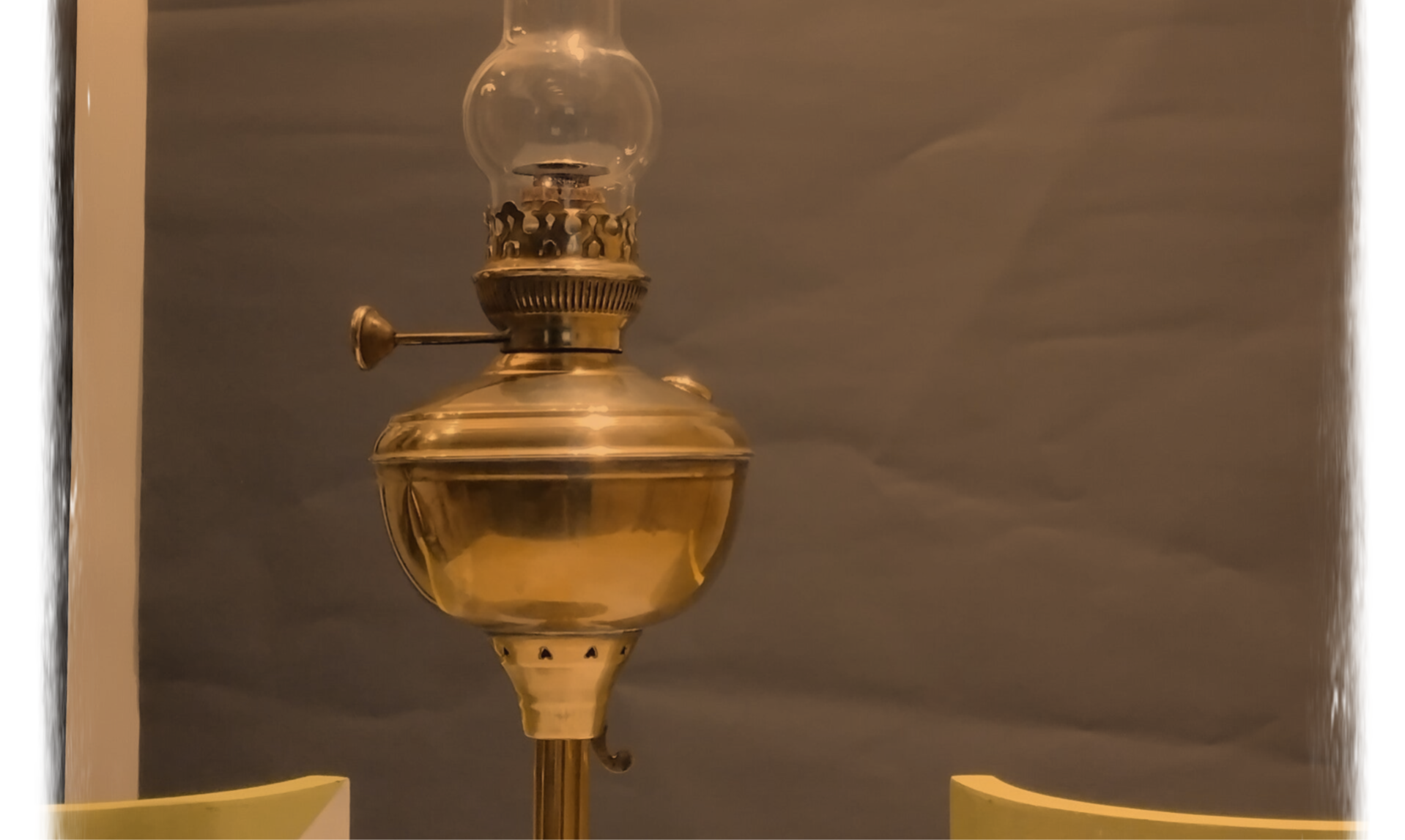 Vintage messing olielamp