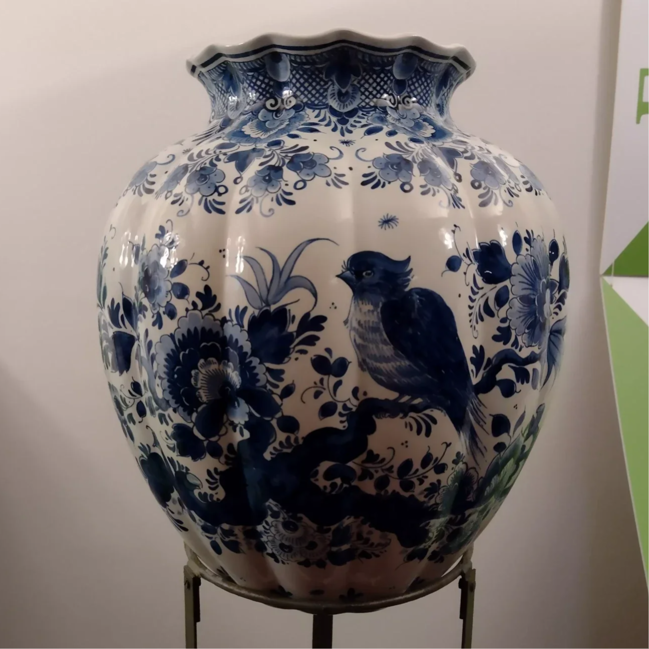 Vintage Delfts blauwe vaas