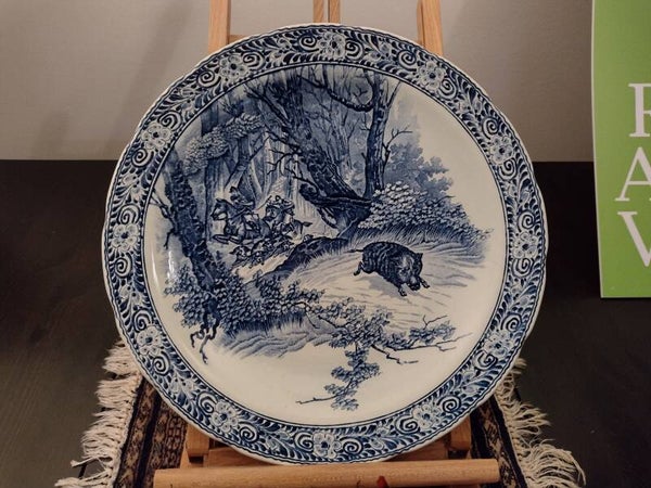 Delfs blauw bord ”BOCH