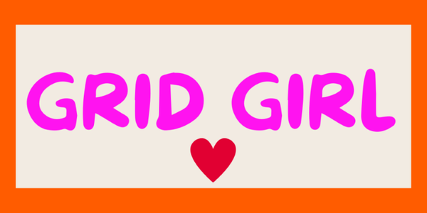 Badge neon orange