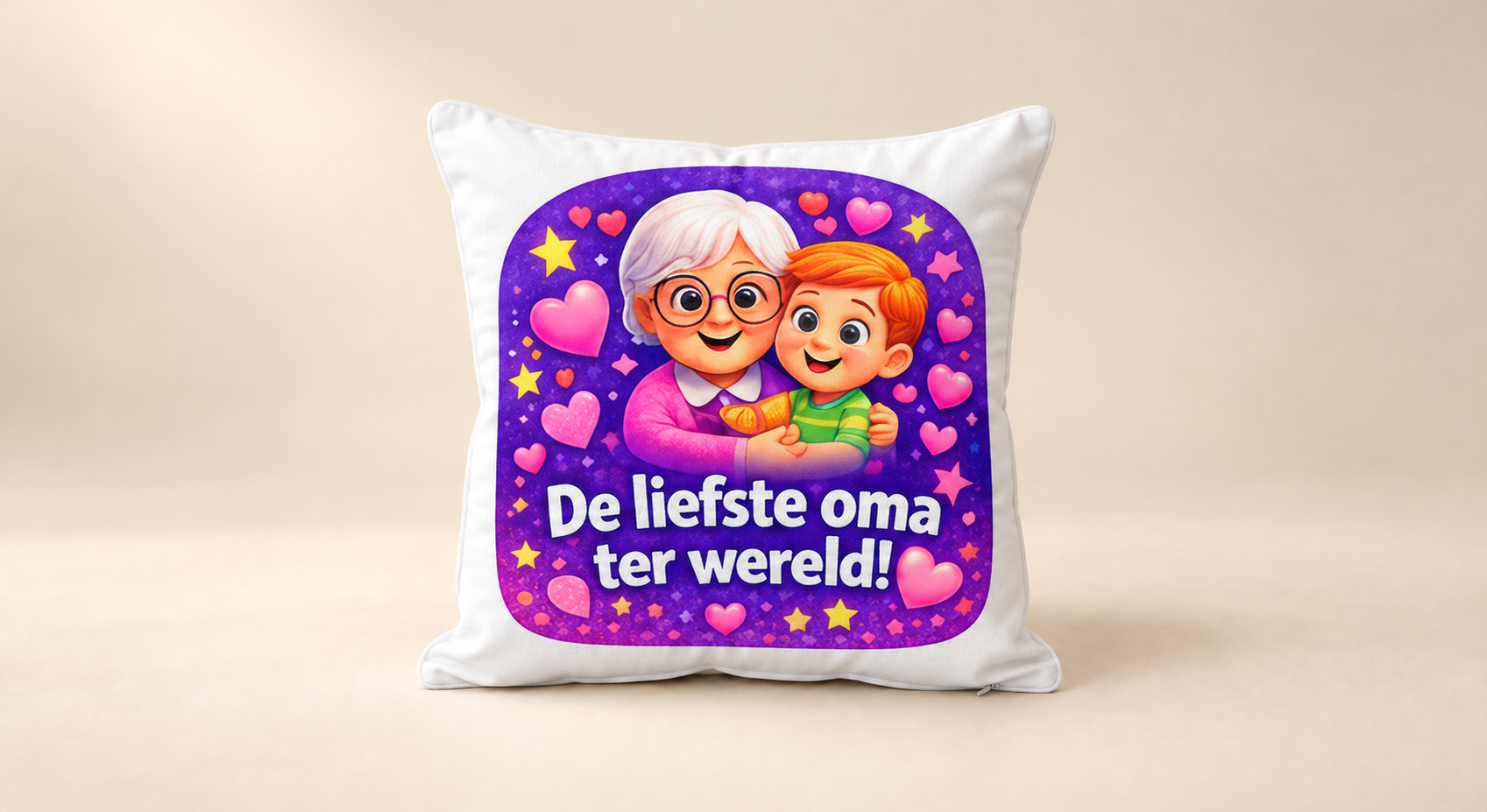 Kussen voor Omadag: De liefste oma ter wereld