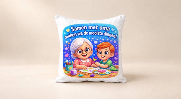 Kussen voor Omadag: Samen met oma maken we de mooiste dingen
