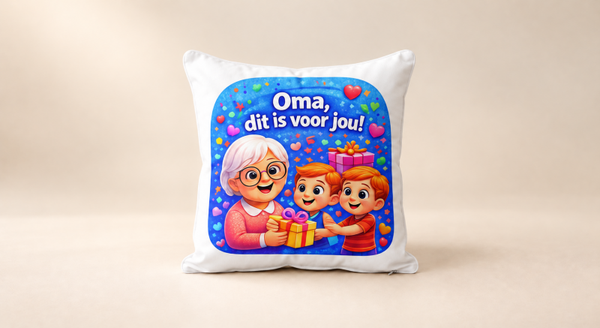 Kussen voor Omadag: Oma, dit is voor jou