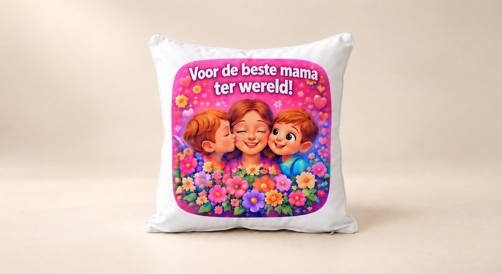 Kussen voor Moederdag: Voor de beste mama ter wereld!