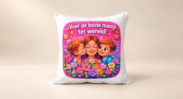 Kussen voor Moederdag: Voor de beste mama ter wereld!