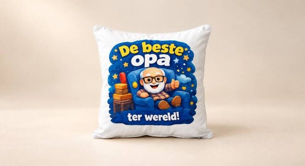 Kussen voor Opadag: De beste opa ter wereld!