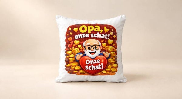 Kussen voor Opadag: Opa, onze schat!
