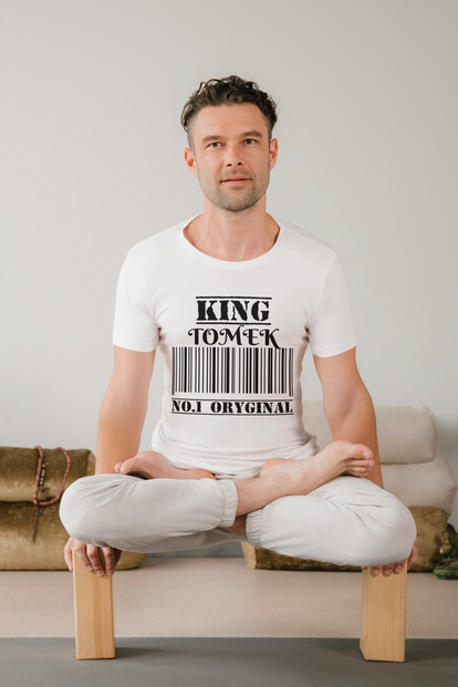 Heren-T-shirt met sublimatiebedrukking KING