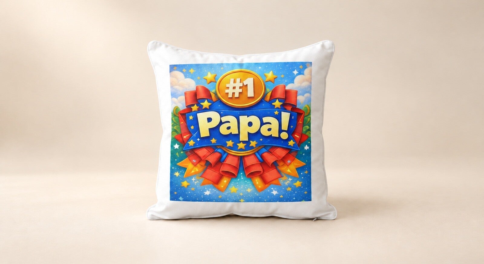 Kussen voor Vaderdag: #1 Papa!