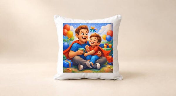 Kussen voor Vaderdag: Samen met papa