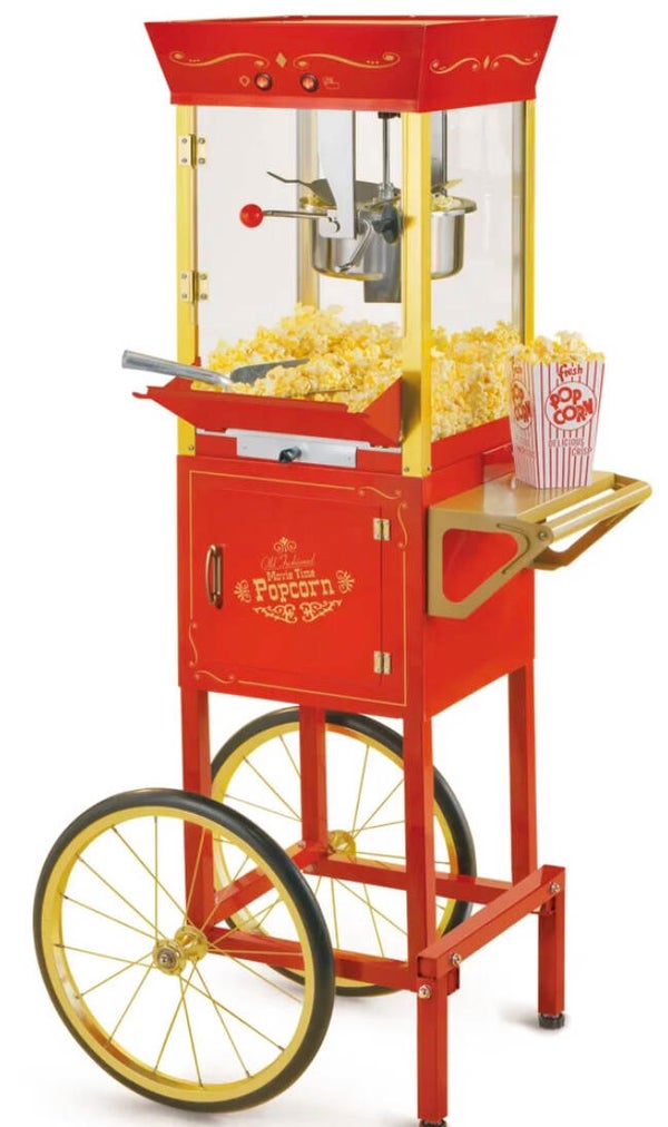 Popcorn Machine with Mobile Cart
