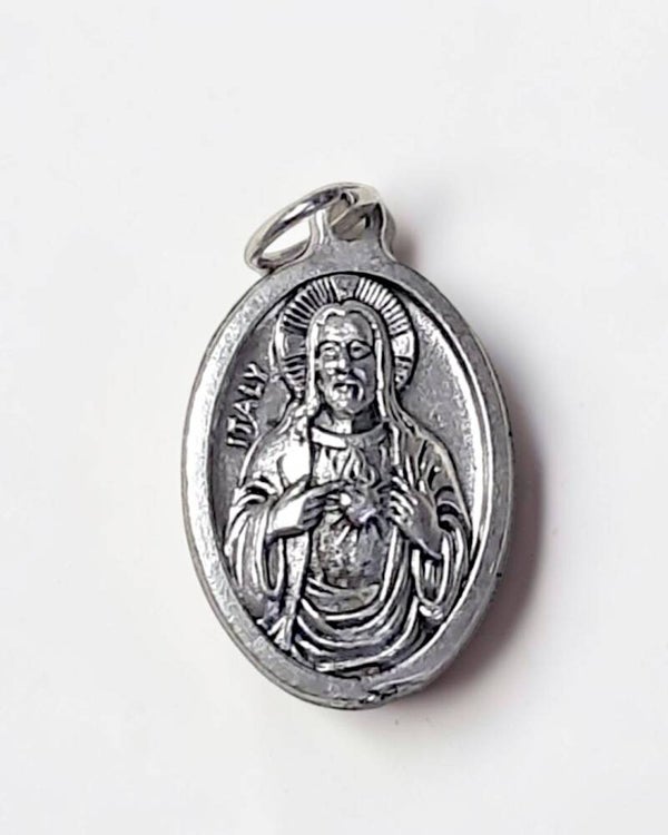 Médaille Sacré-Cœur et Notre-Dame du Mont-Carmel – 2 cm