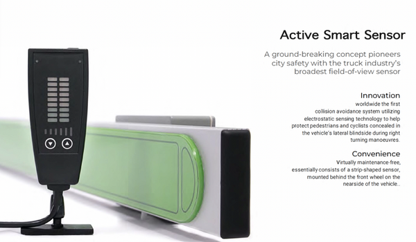 Atlantic Smart Sideguard R151 Sensor Kit – Dodehoekdetectiesysteem voor vrachtwagens (montage op fietsvanger)