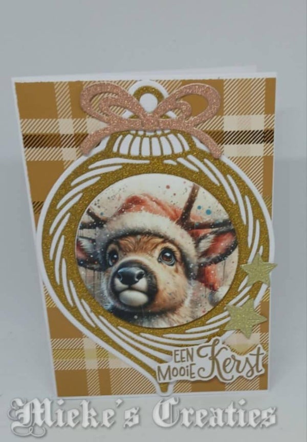 een mooie kerst (kerstbal met plaatje)