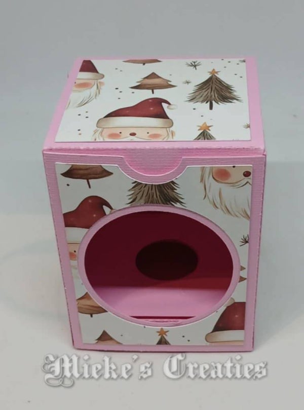 kerstbal doosje voor 7cm bal
