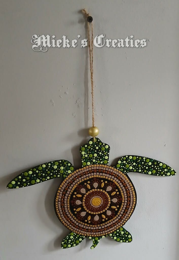 schildpad wandbord decoratie