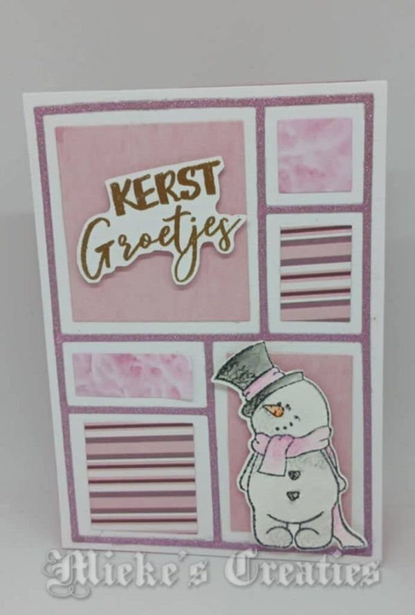 sneeuwpop kerst groetjes