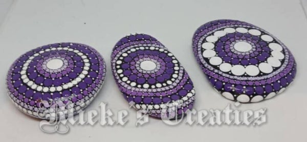 gestippelde sierstenen set