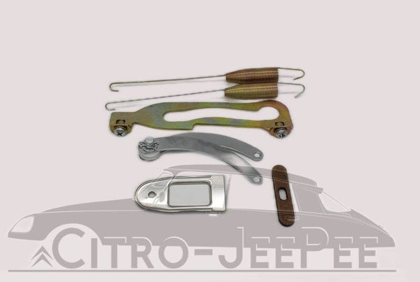 Deur Portier Deurvanger Chroom Pallas  >'69  compleet