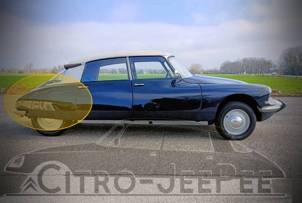 Spatbord Achter  '67 - '75 Links of Rechts Polyester  Berline