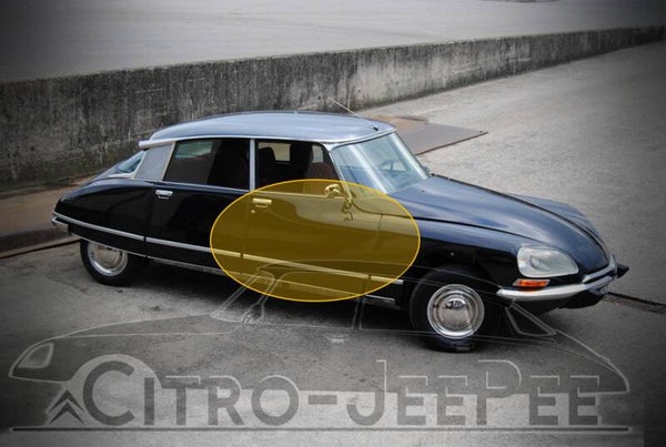 Portier Voorzijde  '71 - '75  (inliggende klink)   Links of Rechts Metaal  Berline & Break
