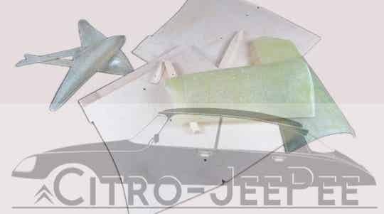 Set voorgevormde delen zijbekleding achterzijde interieur Citroen ID & DS  Cabriolet