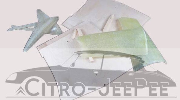 Set voorgevormde delen zijbekleding achterzijde interieur Citroen ID & DS  Cabriolet