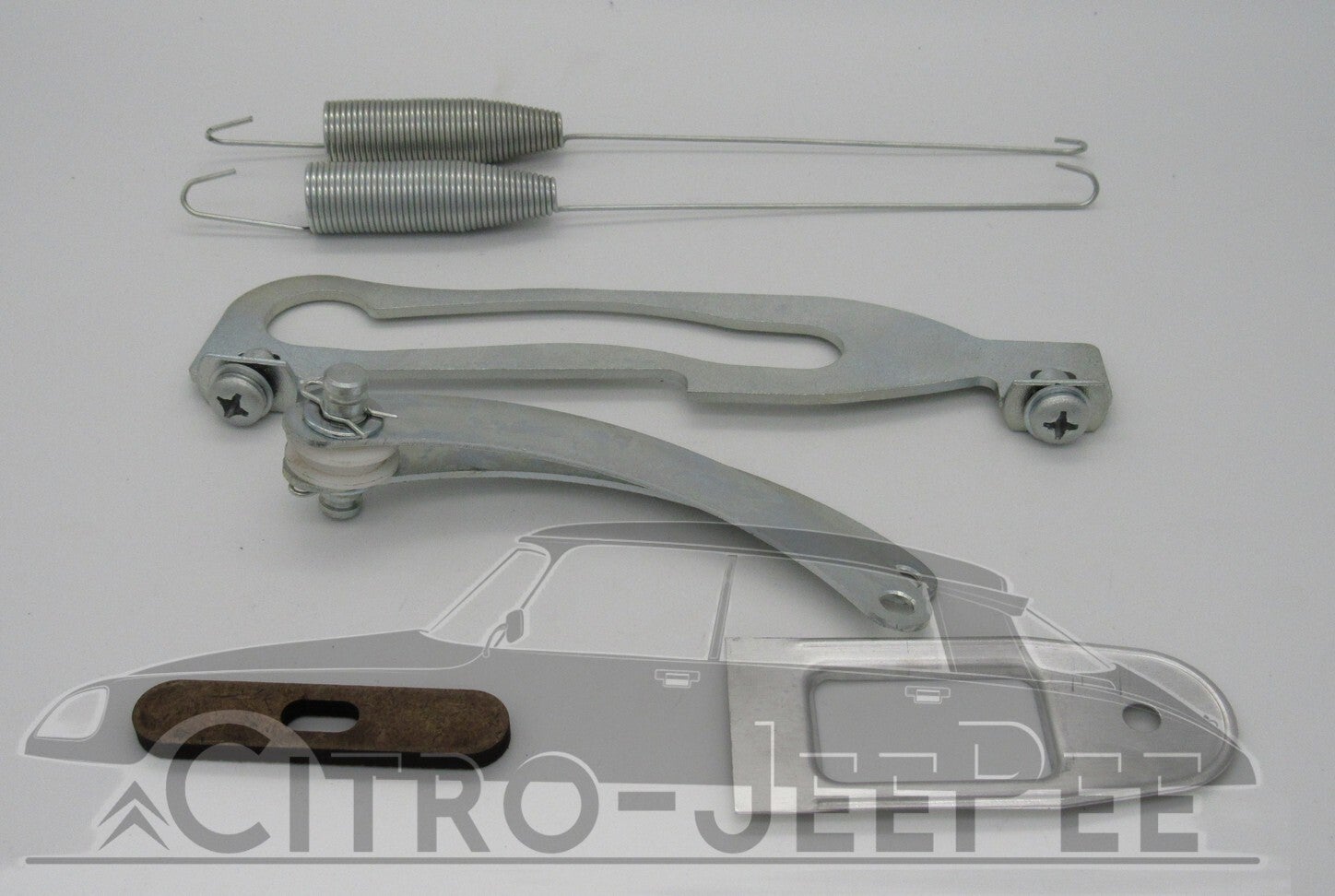 Deurvanger blauw gepassiveerd (zilverkleurig) >'69  compleet