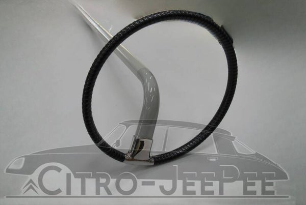 Stuurwiel zwart gewikkeld, zonder stuurbekrachtiging  (grijze gesp)