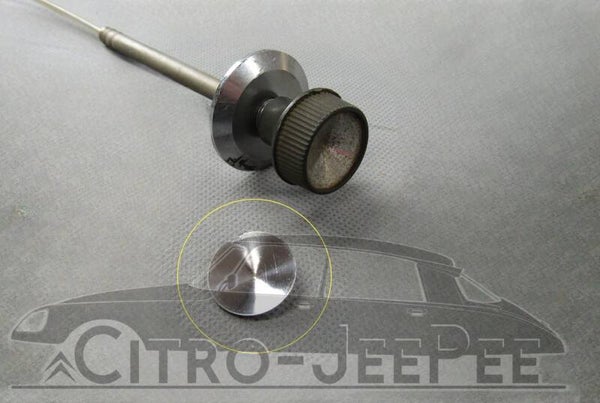 Sierplaatje choke-knop dashboard