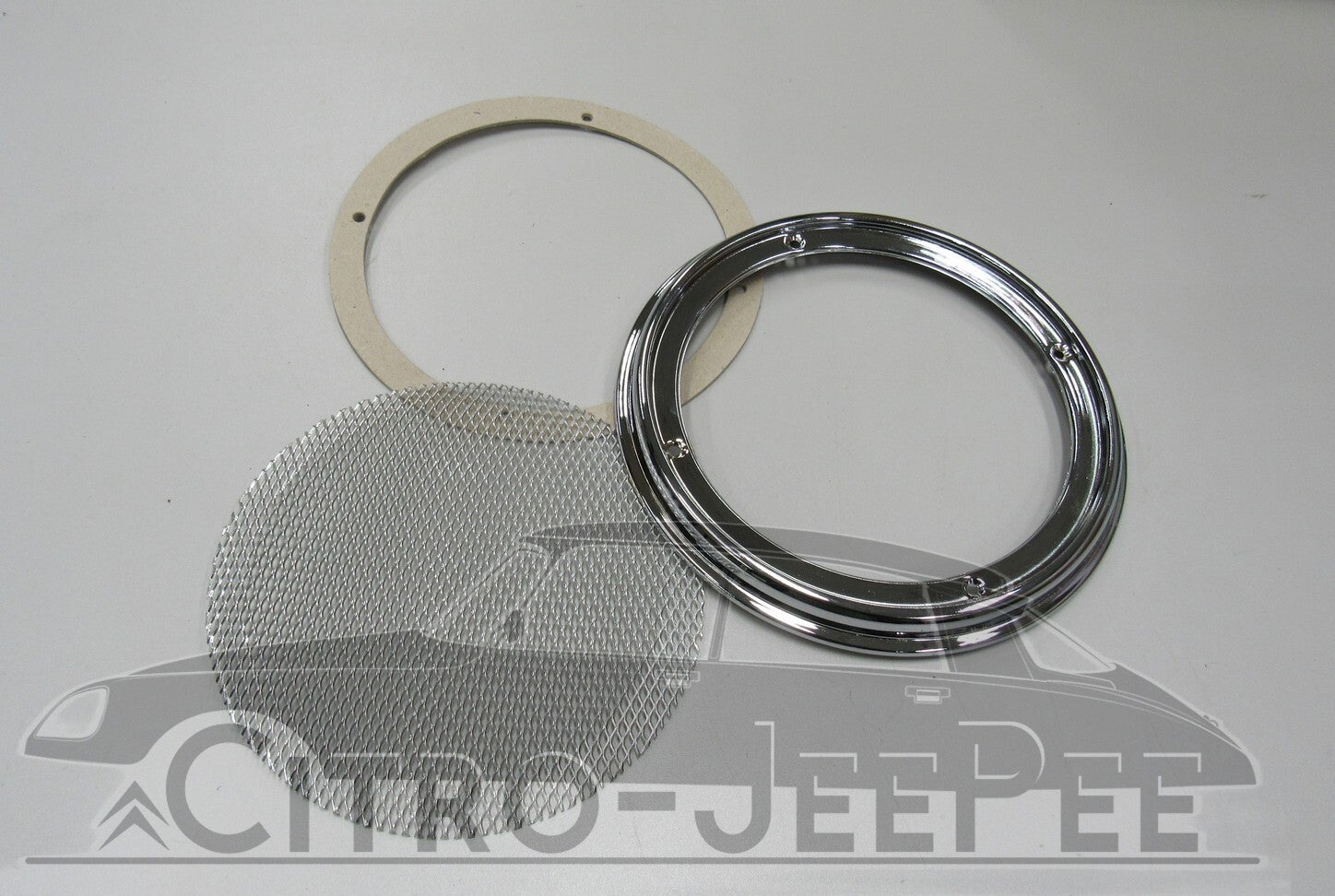 Luidsprekerafdekking  chroom