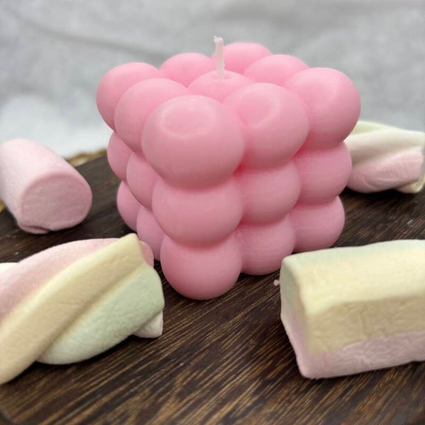 Bougie Grand Cube 3D - Parfum Pinky Girl