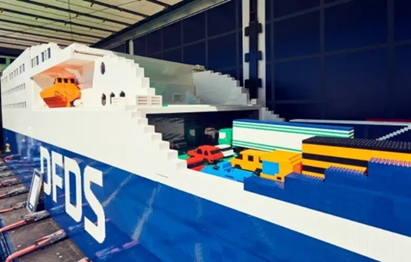 Largest Lego Boat supported