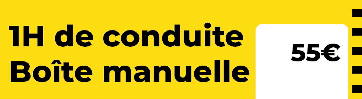 1 heure de conduite Boîte Manuelle