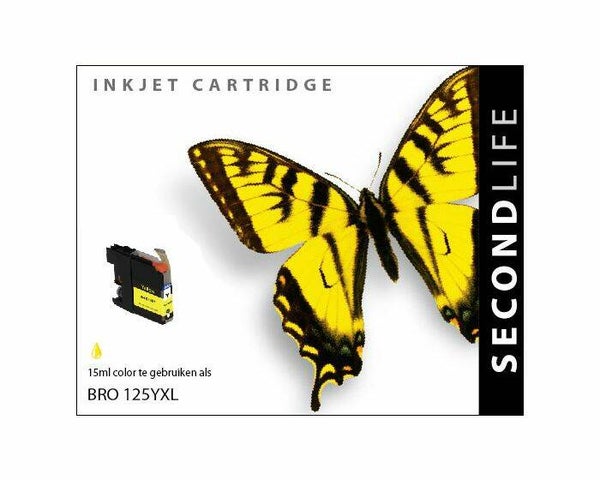 SecondLife - Brother LC125 Yellow XL