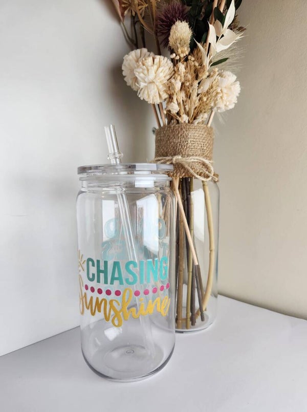 Beach theme Acrylic Tumbler