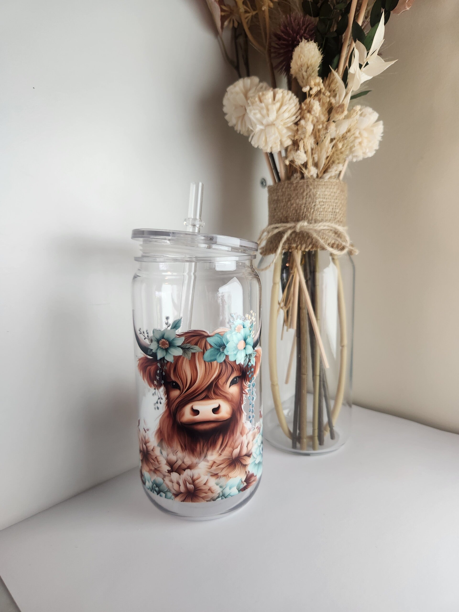 Highland cow Acrylic Tumbler