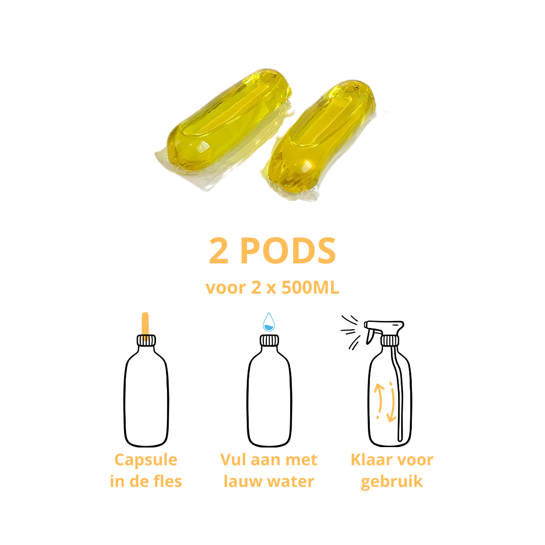 Glasreiniger Pods - 2 stuks