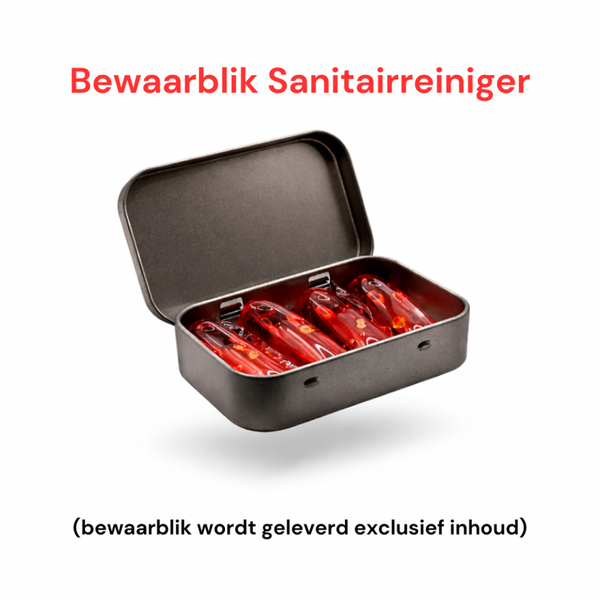 Bewaarblik pods Sanitairreiniger
